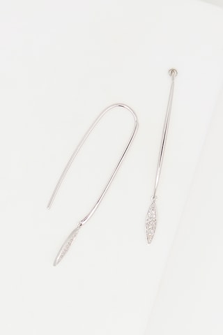 Boucles d'oreilles Daphné Or blanc et diamants
