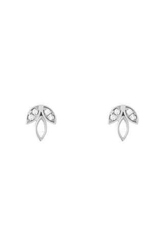 Puces Art Nouveau Or blanc et diamants