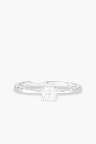 Solitaire Splendide 
Or blanc et diamants