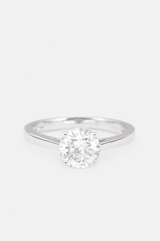 Solitaire Impérial Or blanc et diamant