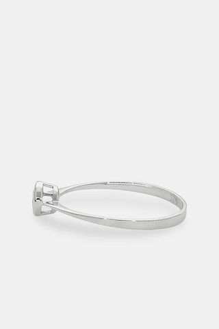 Bague Rond parfait - Or blanc et diamant
