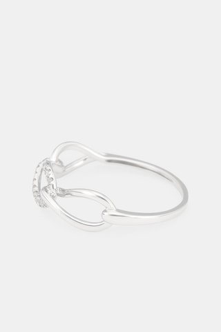 Bague Triple boucles Or blanc et diamants
