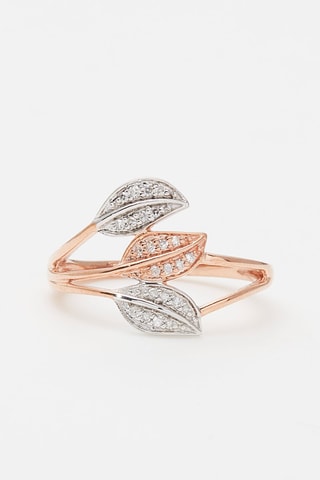 Bague Aditi Or rose et blanc et diamants