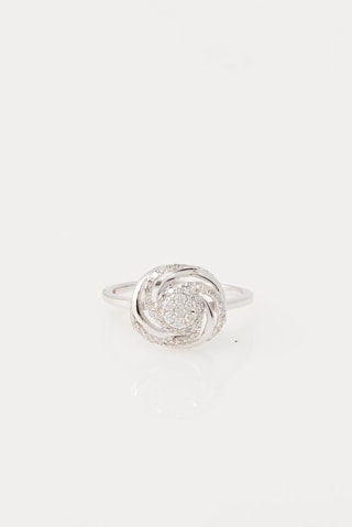 Bague Nébuleuse 
Or blanc et diamants