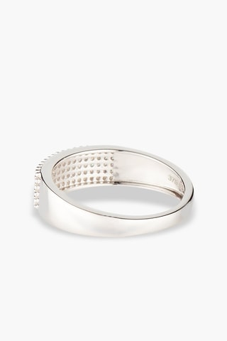 Bague Diamantine 
Or blanc et diamants
