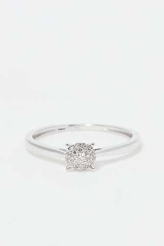 Bague Oeillet Or blanc et diamants