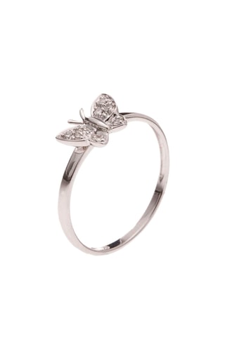 Bague Butterfly 
Or blanc et diamants