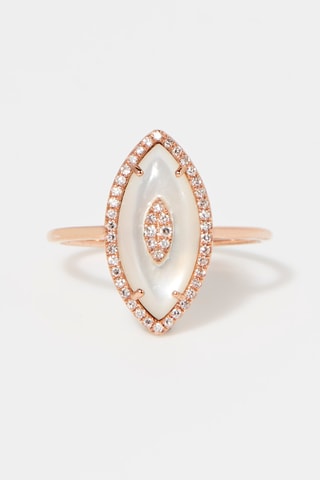 Bague Iphtimé Or rose et diamants