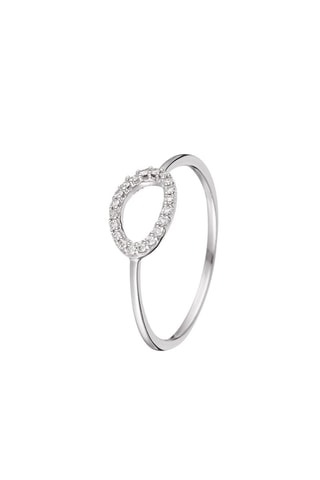Bague Eclipse  Or blanc et diamants