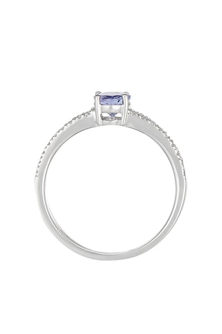 Bague Tanzablue Or blanc, diamants et tanzanite