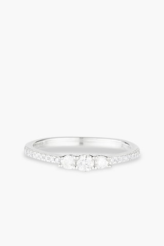 Bague Or blanc et diamants