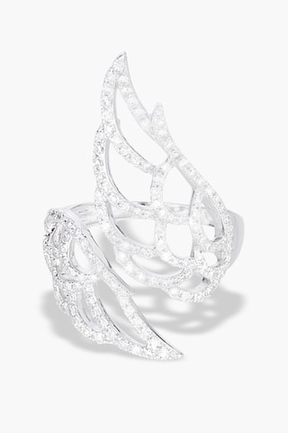 Bague Ailée Or blanc et diamants