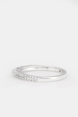 Bague Amelia Or blanc, diamants et citrine