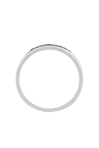 Bague Almond Or blanc et saphirs