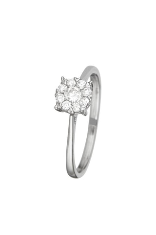 Bague Forever Love   Or blanc et diamants