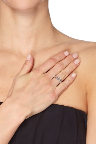 Bague Unisson  Or blanc et diamants