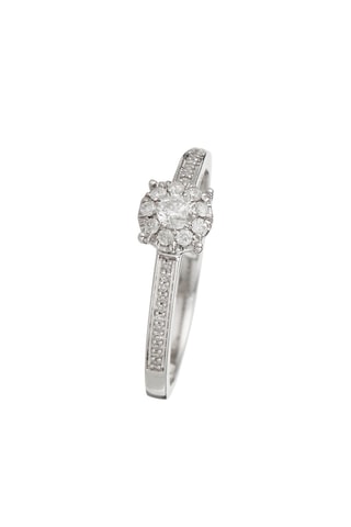 Bague Or blanc et diamants