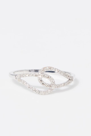 Bague Ondulation Or blanc et diamants