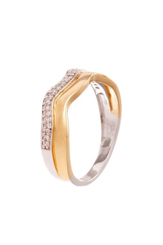 Bague Guapa 
Or blanc, or jaune et diamants