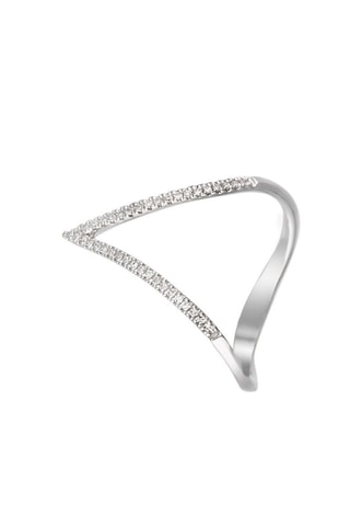 Bague Flêche d'Amour Or blanc et diamants