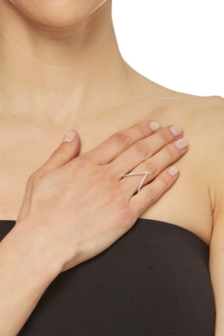 Bague Flêche d'Amour Or blanc et diamants