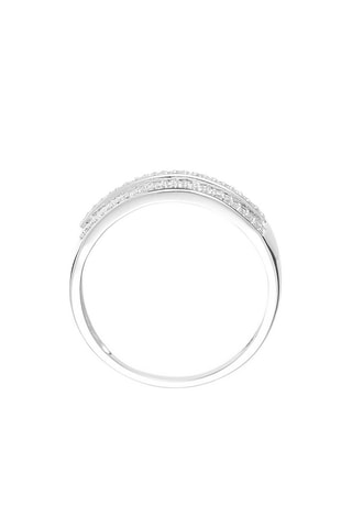 Bague Double Kiss   Or blanc et diamants