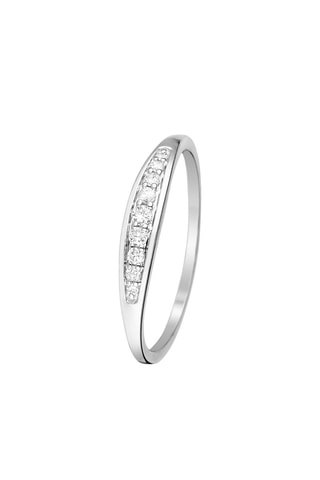 Bague Like an Almond Or blanc et diamants