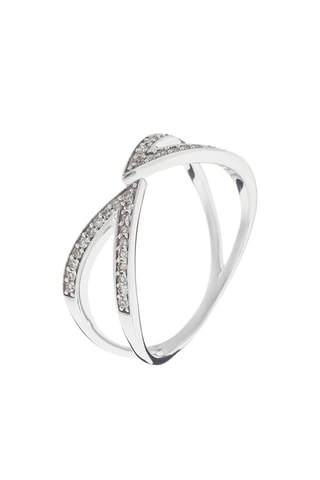 Bague Carla 
Or blanc et diamants