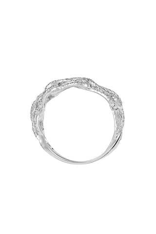 Bague Multiboucles Or blanc et diamants