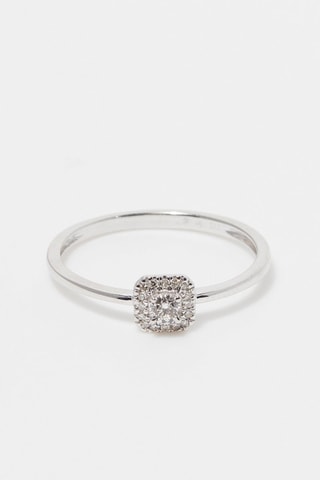 Bague Jacynthe 
Or blanc et diamants