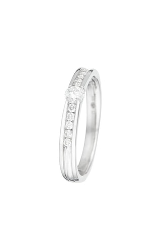 Bague Toute la vie Or blanc et diamants