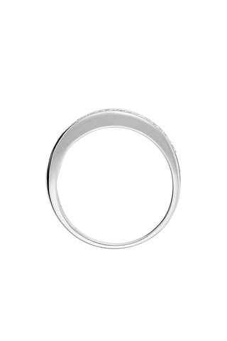 Alliance Joli tour de diamants  Or blanc et diamants