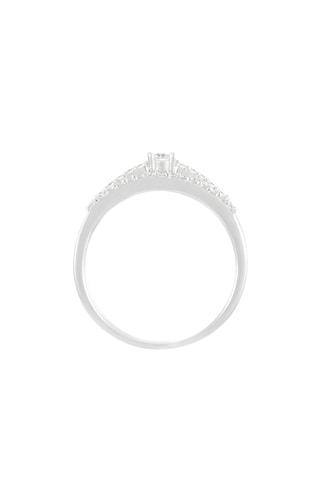 2 Alliances Duo Engagement  Or blanc et diamants