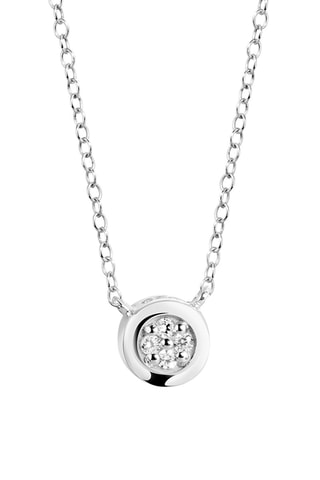 Colar Prata e diamantes