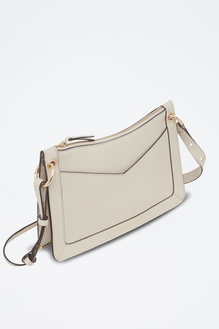 Leren Clutch Siloe -  Beige
