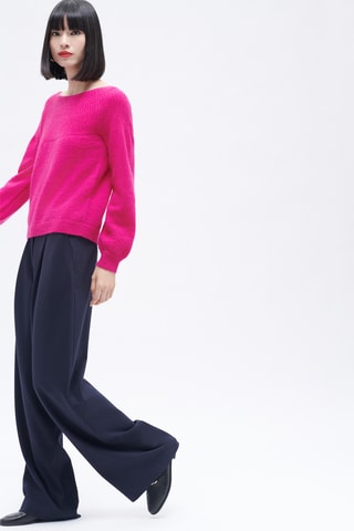 Wollen en Mohair Trui Mano - Fuchsia