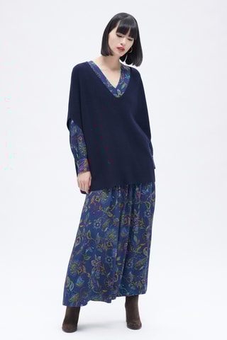 Oversized Wollen en Kasjmier Trui Mathew - Marineblauw