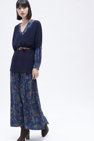 Oversized Wollen en Kasjmier Trui Mathew - Marineblauw