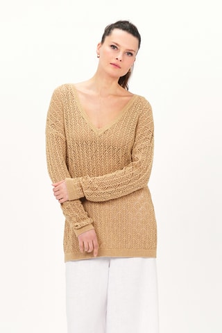 Linnen Trui Menzo - Beige