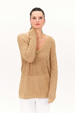 Linnen Trui Menzo - Beige