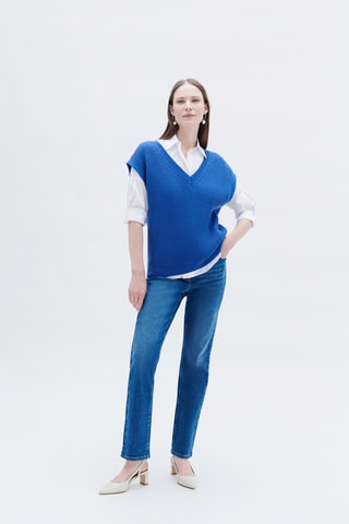 Wollen Spencer Mcurt - Blauw