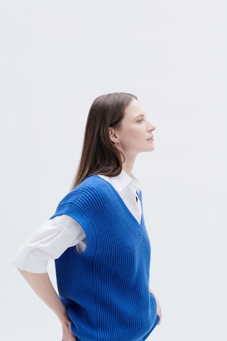 Wollen Spencer Mcurt - Blauw