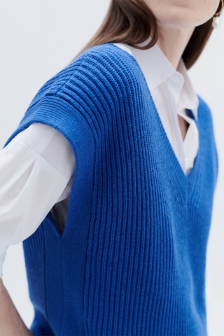 Wollen Spencer Mcurt - Blauw