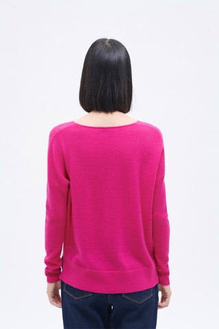 Kasjmier Trui Mthelmie - Fuchsia