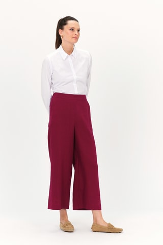Linnen Broek Wide Legs Pandi - Roze