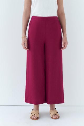 Linnen Broek Wide Legs Pandi - Roze