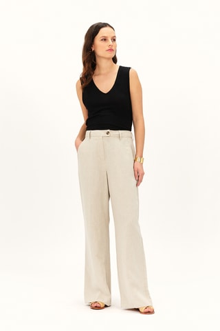 Linnen Broek Paix - Beige