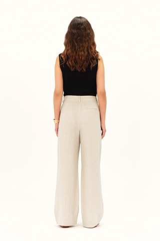 Linnen Broek Paix - Beige