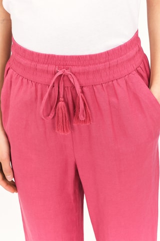 Rechte Linnen Broek Pluc - Rood