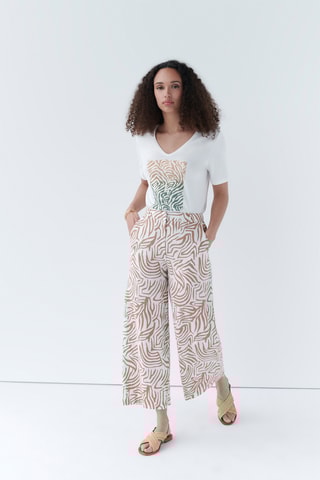 Linnen Broek Wide Legs Pandi - Wit